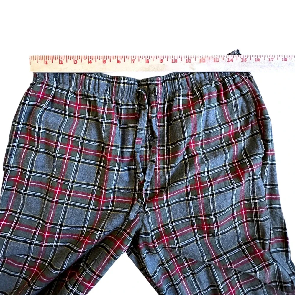 Eddie Bauer‎ Pants Men's M Gray Stewart Scotch Plaid Lounge Pajama Pants
